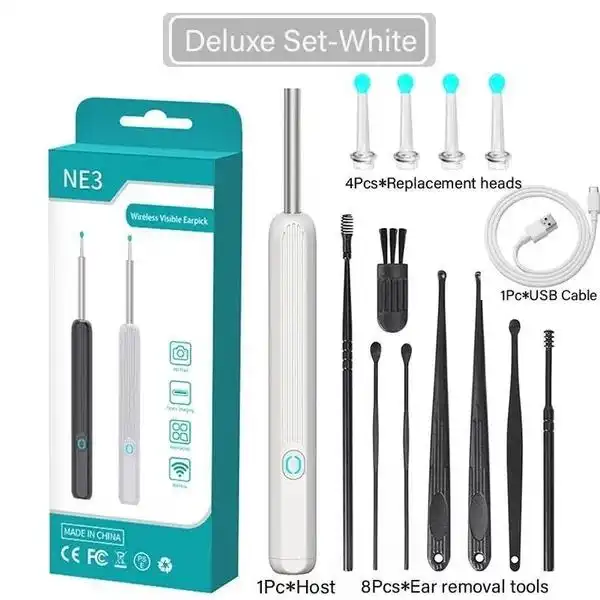 Wireless ear cleaner, ear wax removal camera, HD ear cleaning camera, smart ear cleaner, digital otoscope
