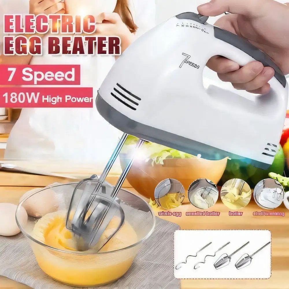 7 Speed Electric Scarlet Egg Beater