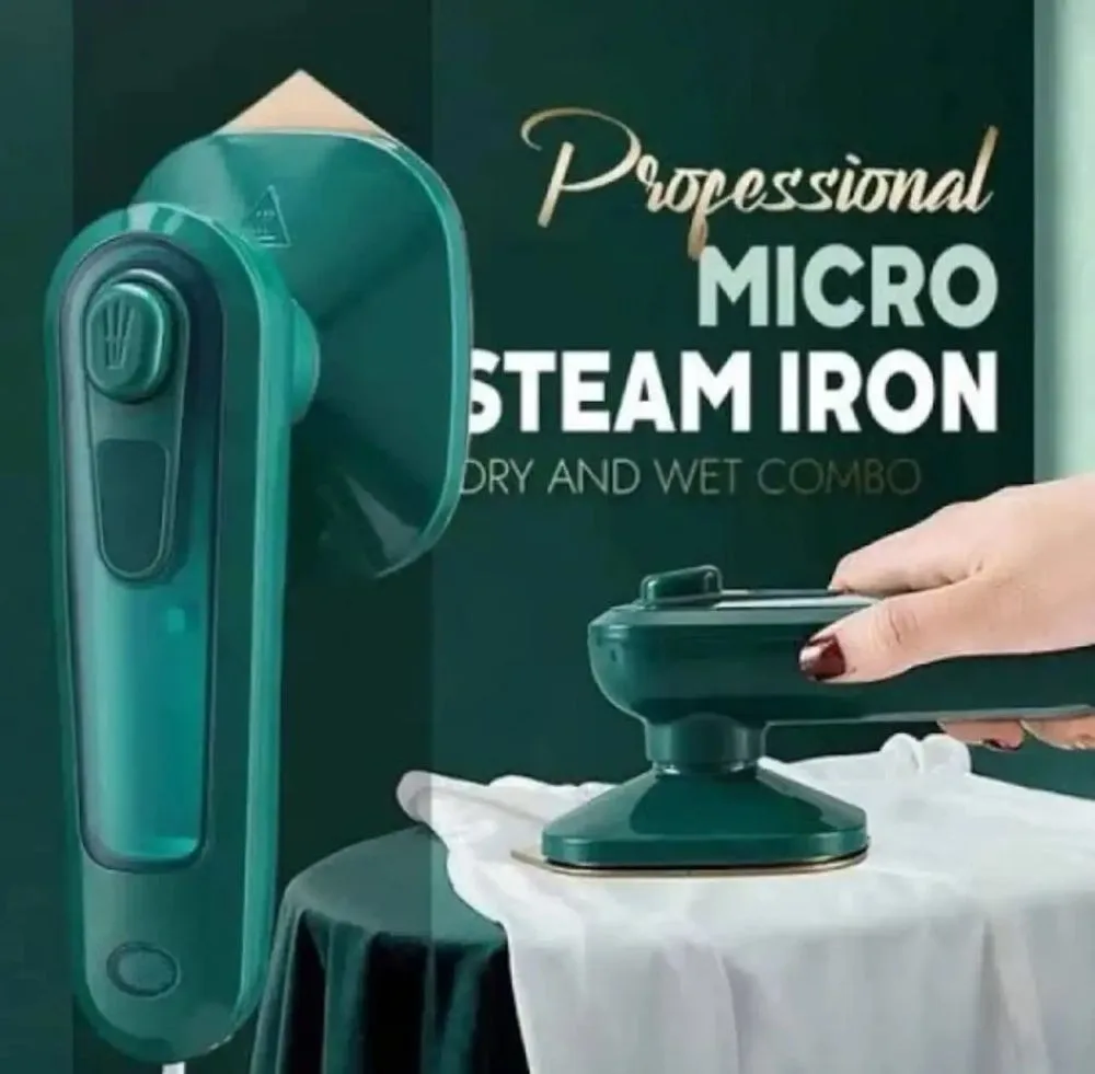 Steam Iron for Clothes | Non-Stick Soleplate Electric Dry & Steam Iron with Adjustable Temperature