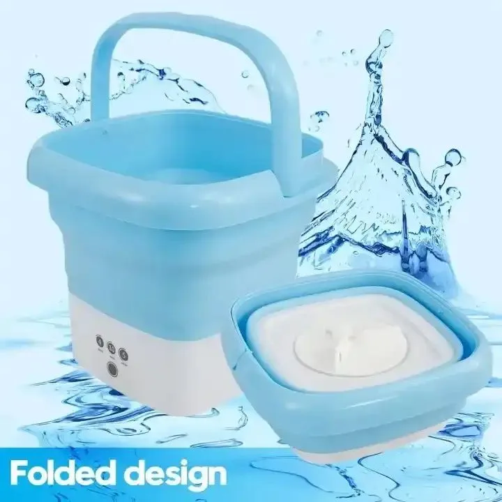 Portable Mini Washing Machine 6L Foldable – USB Electric Washing Machine for Clothes, Baby Wear & Travel